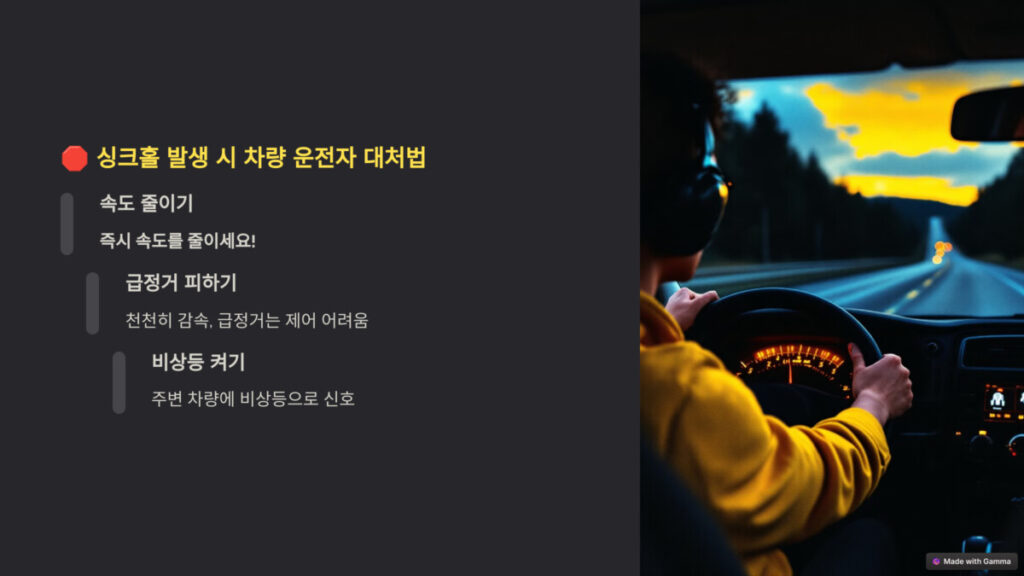 싱크홀대처방법